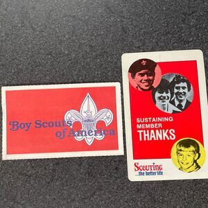 1980s Tamarack NJ Boy Scout BSA Sustaining Member Committee Chairman Cards